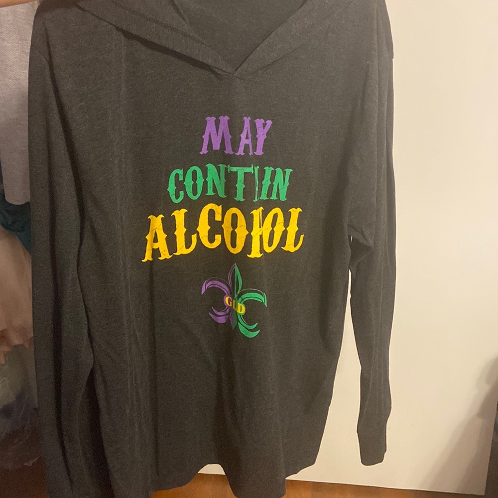 Mardi Gras hoodie, thin like a T-shirt